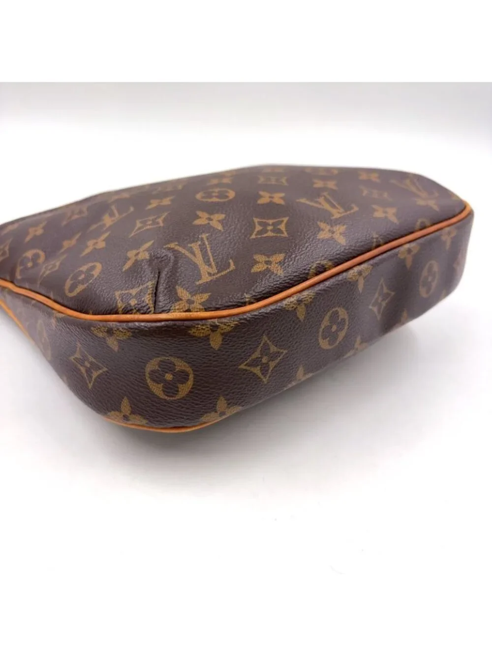 Louis Vuitton Odeon PM Monogram Leather Brown Light Shoulder Bag Gold